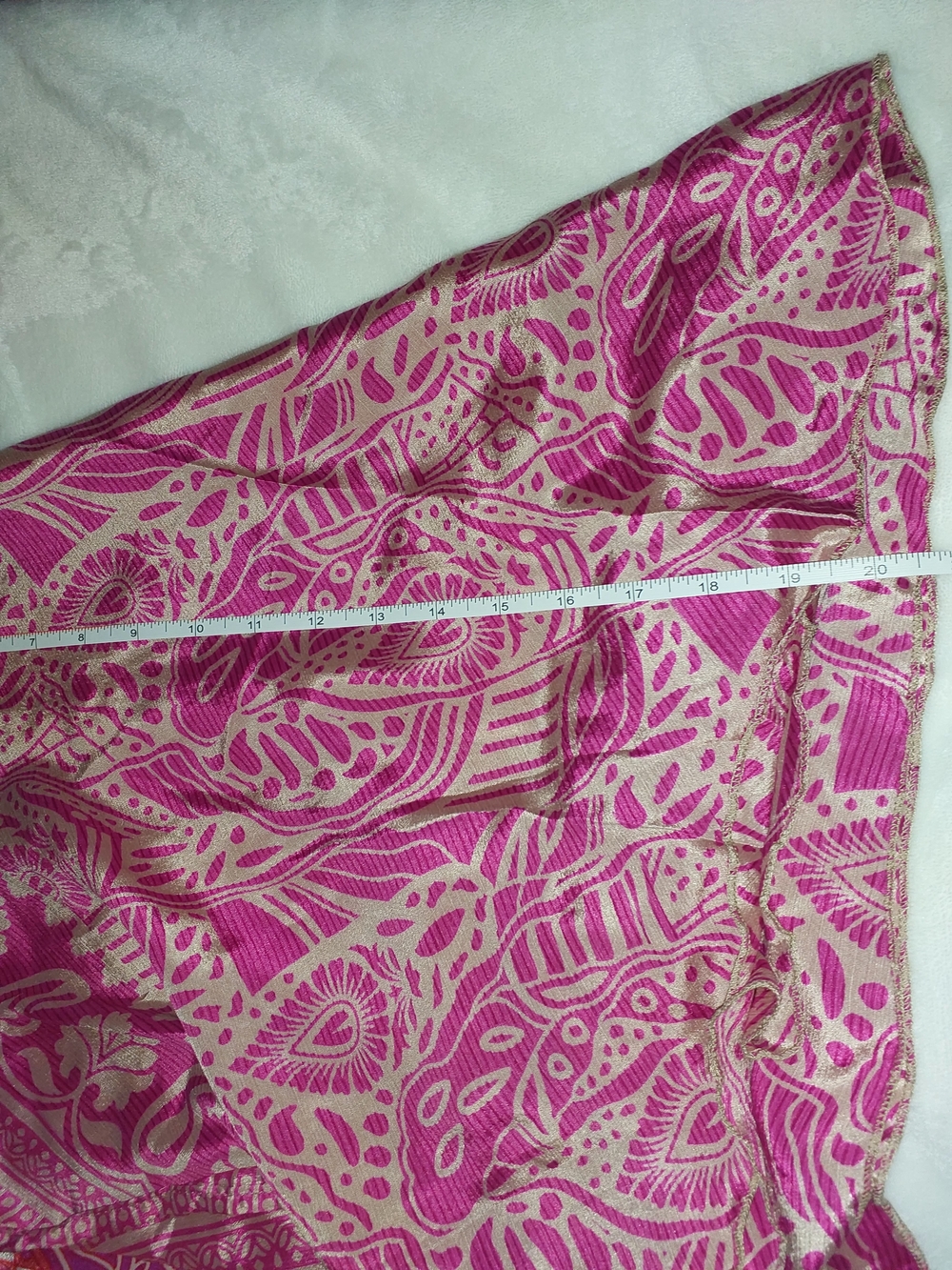 EARTHBOUND Vibrant Silk Printed Wrap-A-Round Layered Silk Skirt/Sarong - Picture 8 of 11